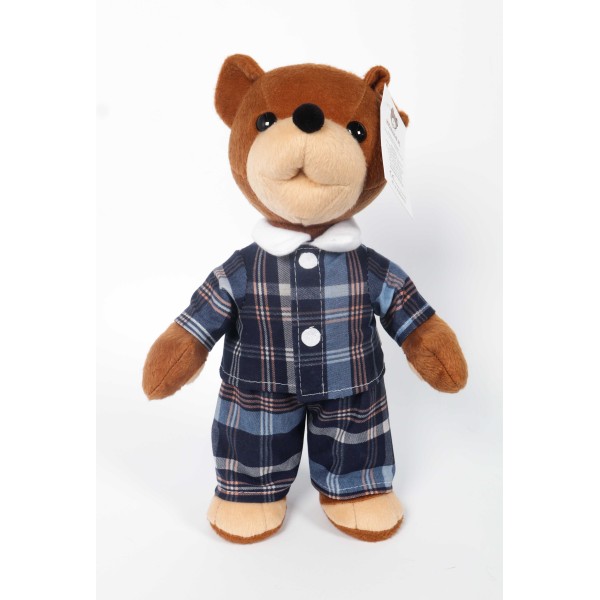 Miś Uszatek - pluszowy miś w piżamce granatowej 30 cm